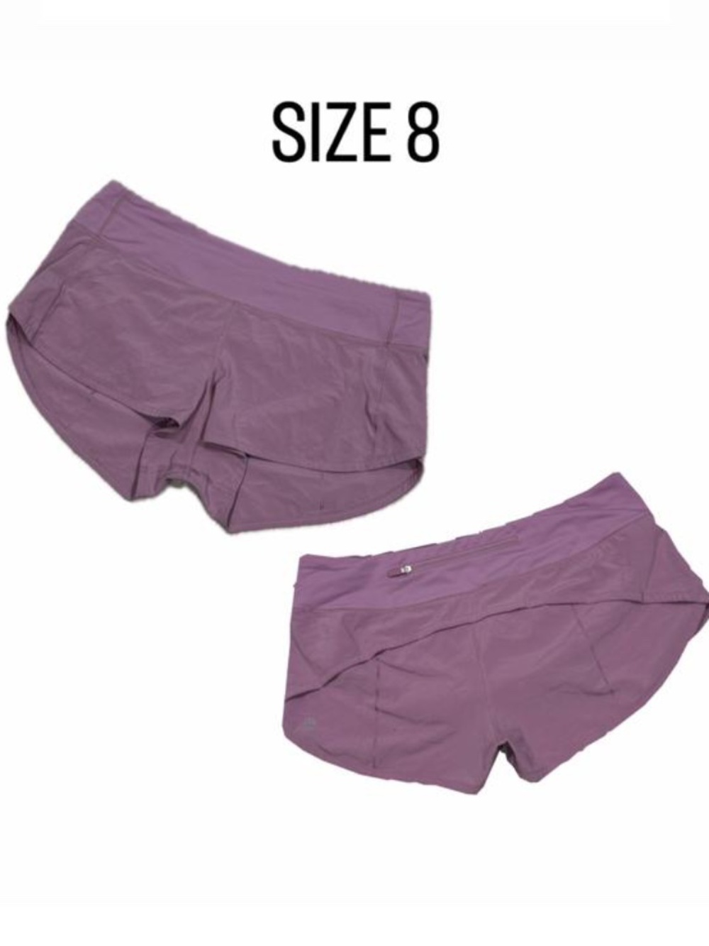 Lululemon Speed Up Low-Rise Lined Running Shorts - Purple/Mauve - Size 4